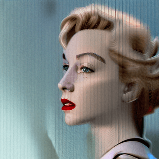 AI generated: Photo of young Marilyn Monroe, dramatic light, pale sunrise, cinematic lighting, low angle, trending...