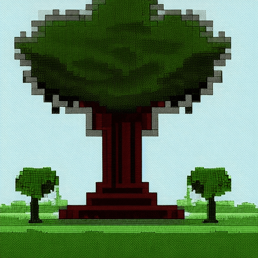 AI generated: a tree ,pixel art hd,8K