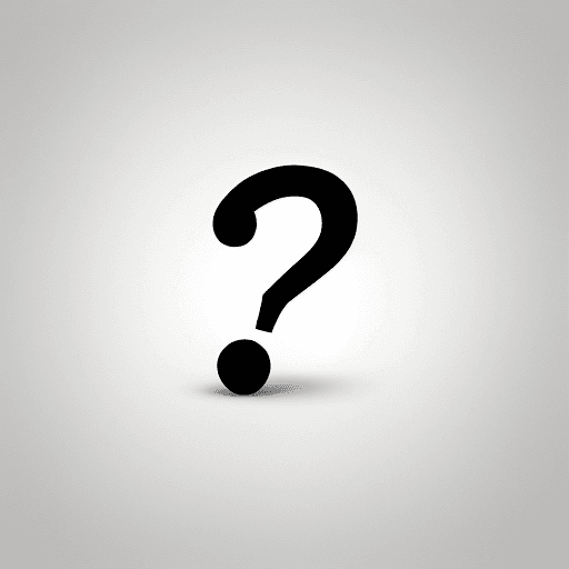 AI generated: a question mark logo