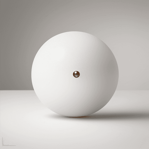 AI generated: bright, artistic, cozy image with white tone, with some spheres