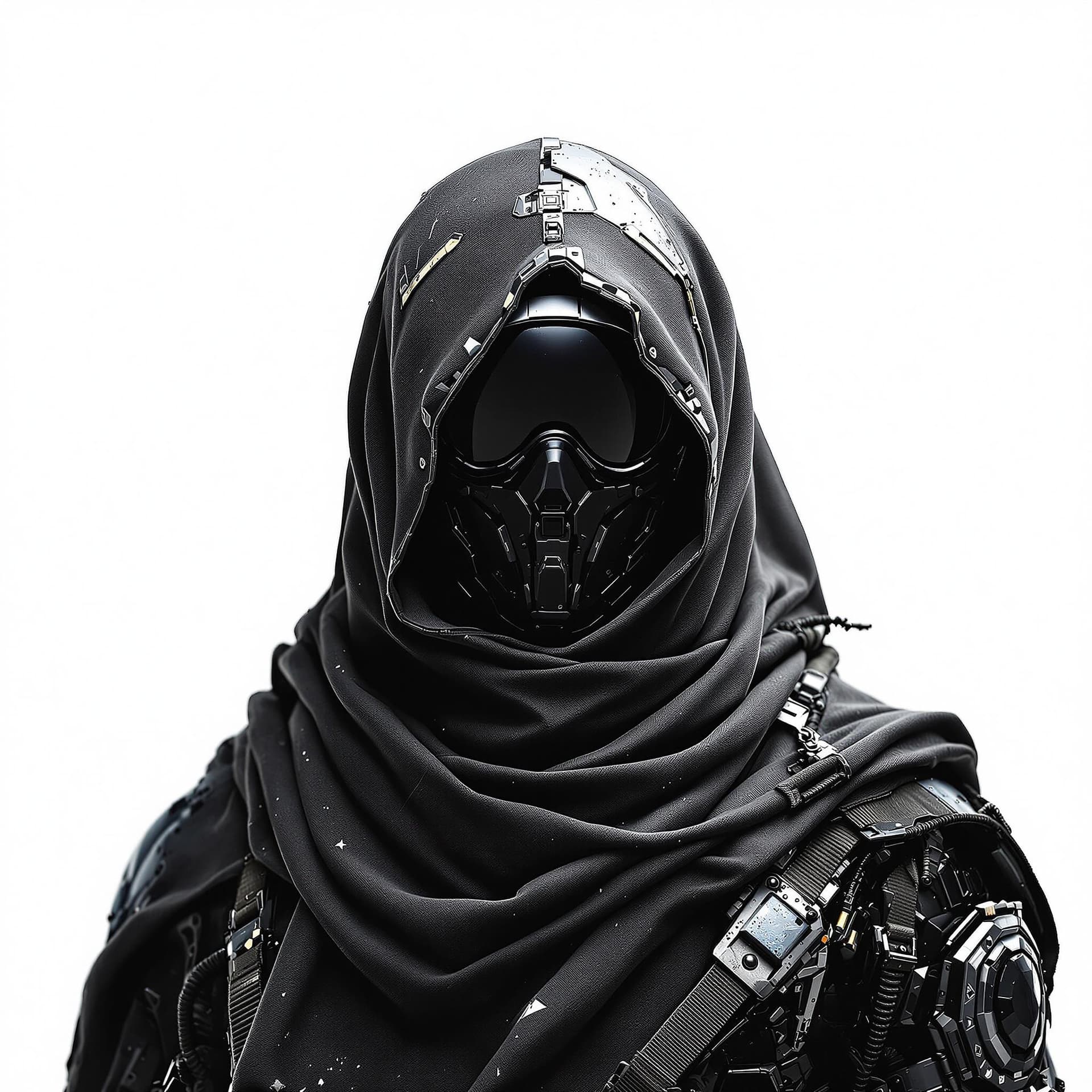 AI generated: Photo-realistic, Hyper-Detailed, black ops, middle eastern cyborg infused human warrior, armor is in...