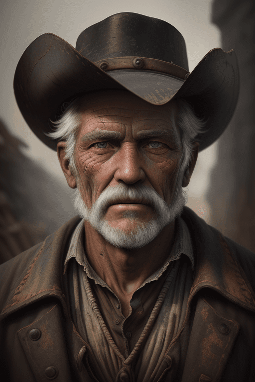 AI generated: a portrait of an old coal miner in 19th century, beautiful painting with highly detailed face by gre...