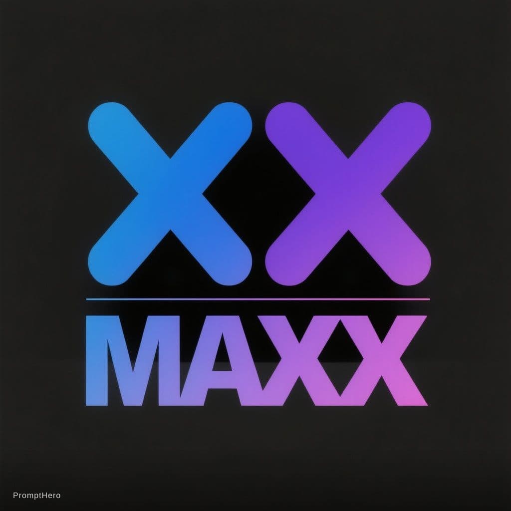 AI generated: Minimalist modern logo, two separate X symbols side by side with space between them, left X in color...