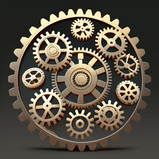AI generated: contraption gears
