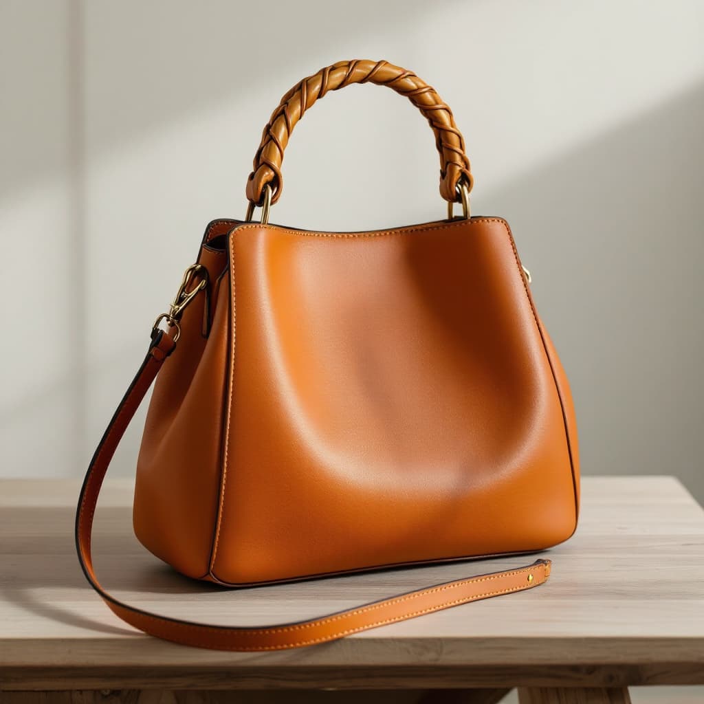 AI generated:  Créer une collection de sacs élégants avec différents types d'anses, chacune ayant son propre style...