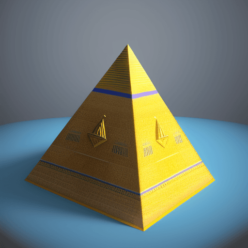 AI generated: Hyper realistic egypt pyramid, perfect shape, 8k
