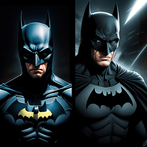 AI generated: The combination of Batman and the Dark Side
