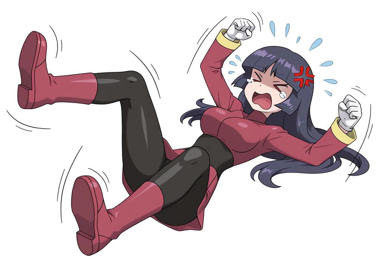 Throw a Tantrum Pose - Poses - Image 1