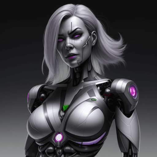 AI generated: Hyper realistic cyborg become anti villain