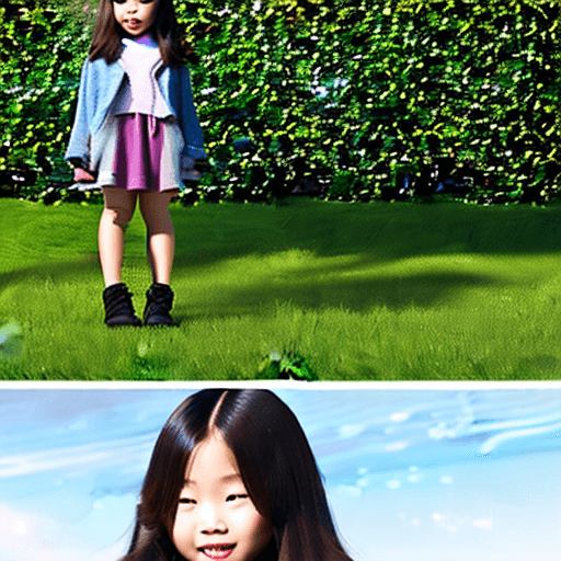 AI generated: 1 Korean girl with his big manly father, a Beautiful idol, (Cute Loose Bob hair), (casual clothes), ...