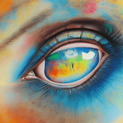 AI generated: air brush in full work, the paint is seen in the air and is blue in color