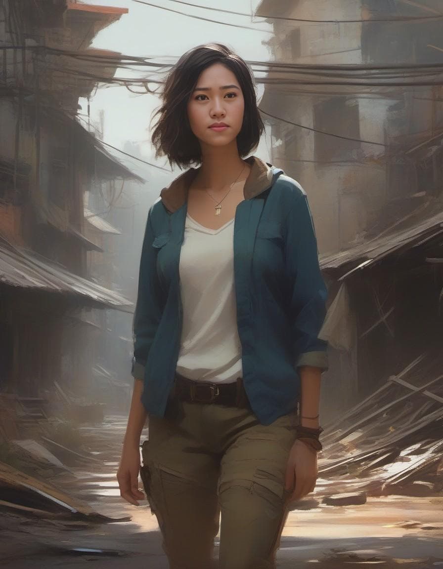 AI generated: modelshoot style, (extremely detailed CG unity 8k wallpaper), full shot body photo of the most beaut...