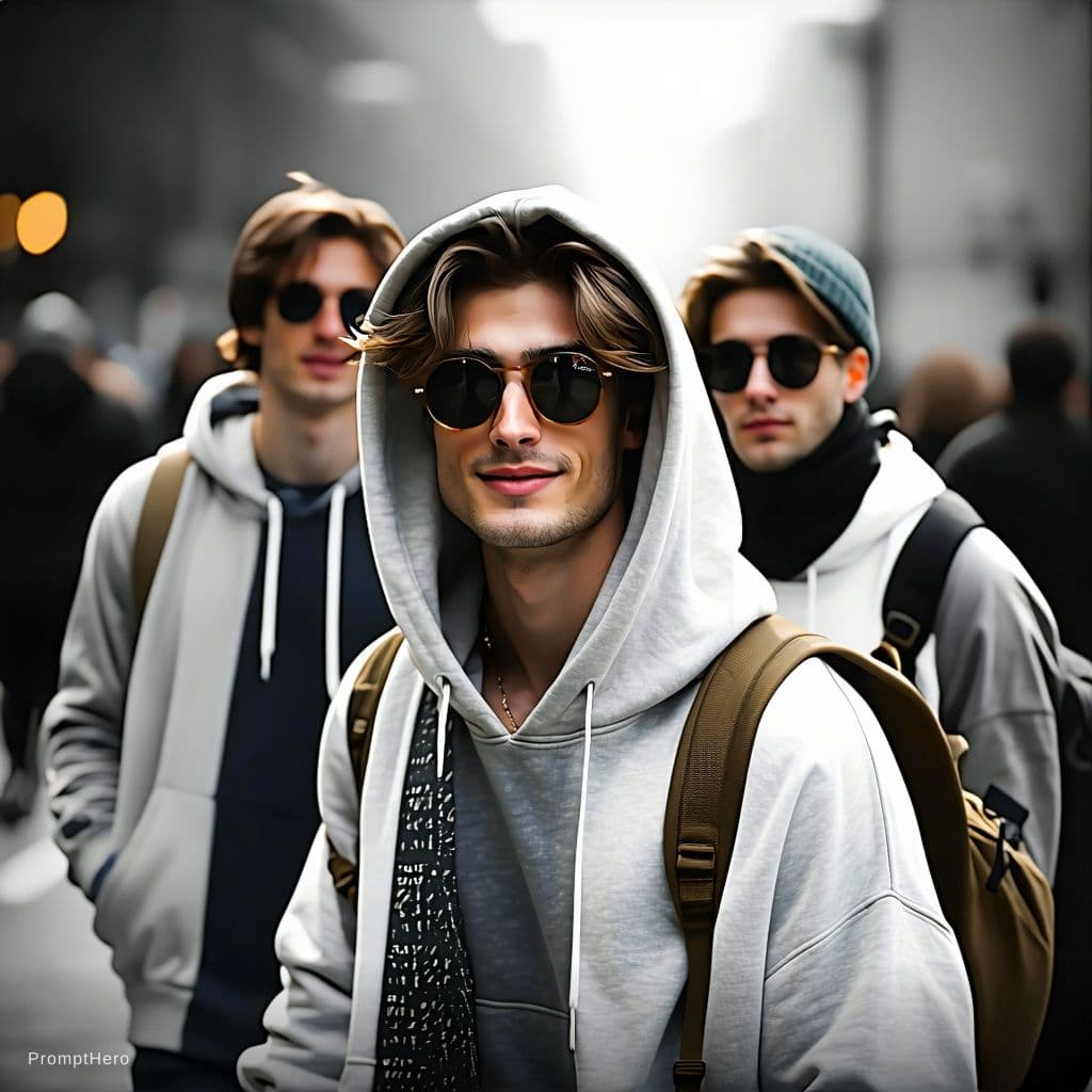AI generated: cool men