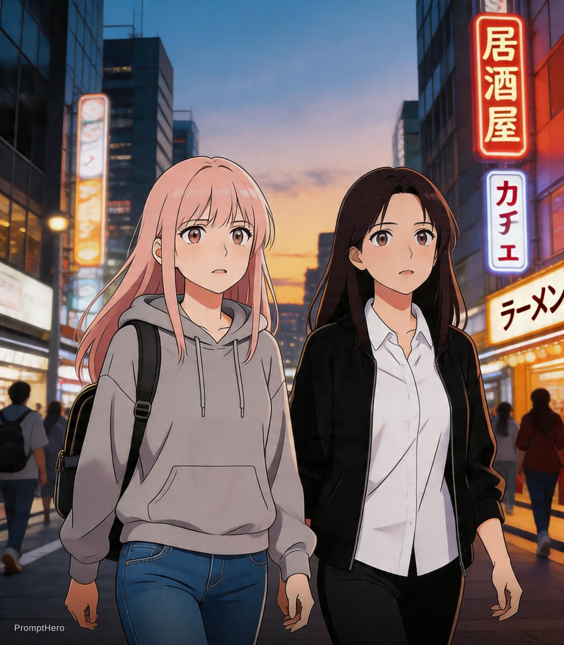 AI generated: score_9, score_8_up, score_7_up, 2girls, tomany girls, source anime, anime screencap, masterpiece, e...