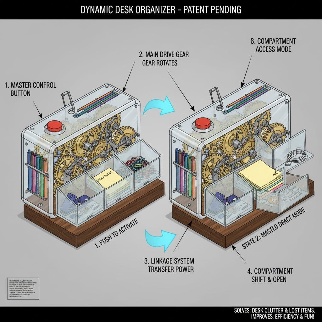 AI generated: Prompt:
Imagine a new mechanical invention that makes life easier, faster, or more fun.
It should ...