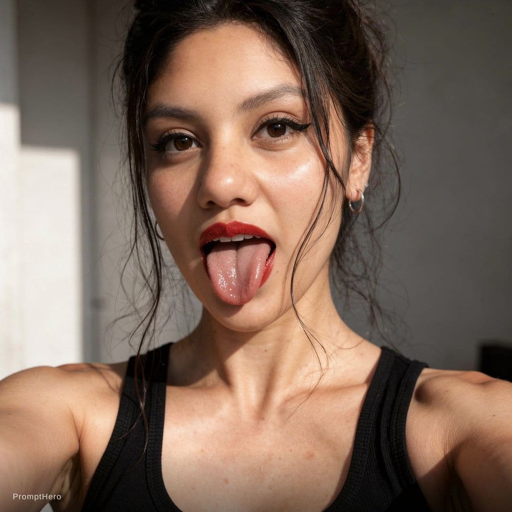 AI generated: Create a Ultra-realistic close-up selfie of the reference female from the uploaded reference image. ...