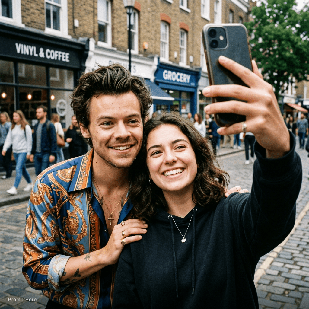 AI generated: Me with Harry Styles 