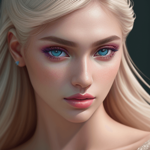 AI generated: hyperrealistic, close-up of a stunning fashion model, ultra-realistic, portrait, shot on a Sony A7II...