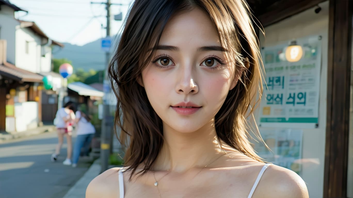 AI generated: korean girl, woman, extremely detailed, face detail, face retouch, naked, slutty, ultra-hd, street, ...