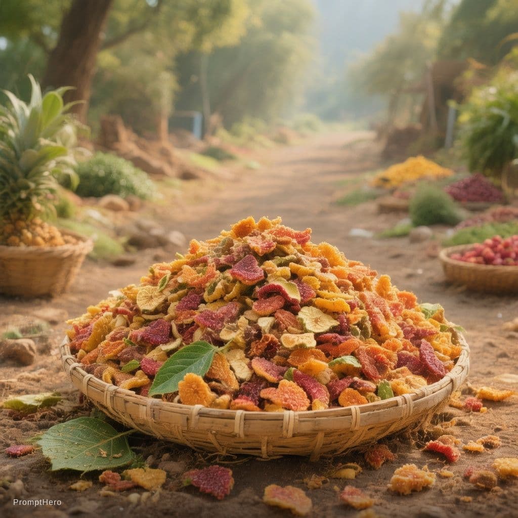 AI generated: We are a food processing business engaged in manufacturing and supply of dehydrated fruits, vegetabl...