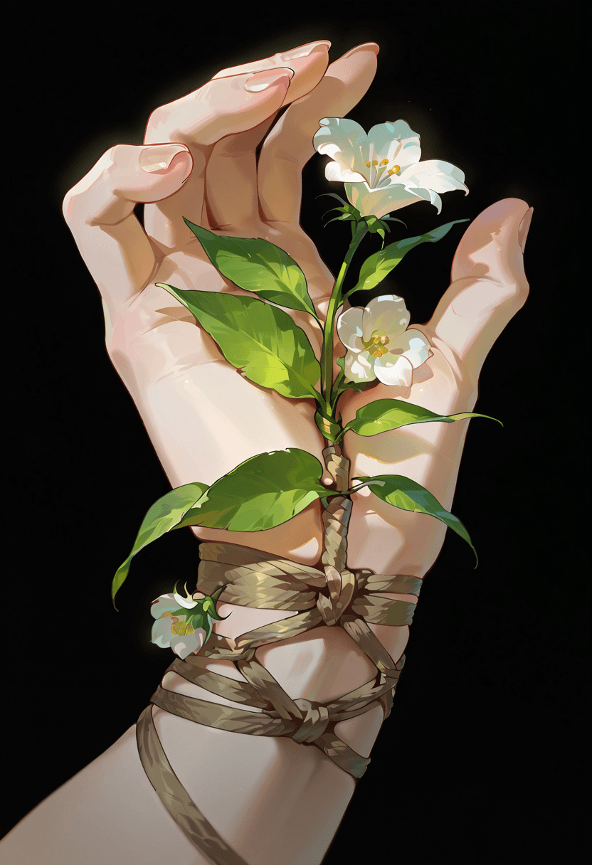 Shibari w/ Flowers - Image 1
