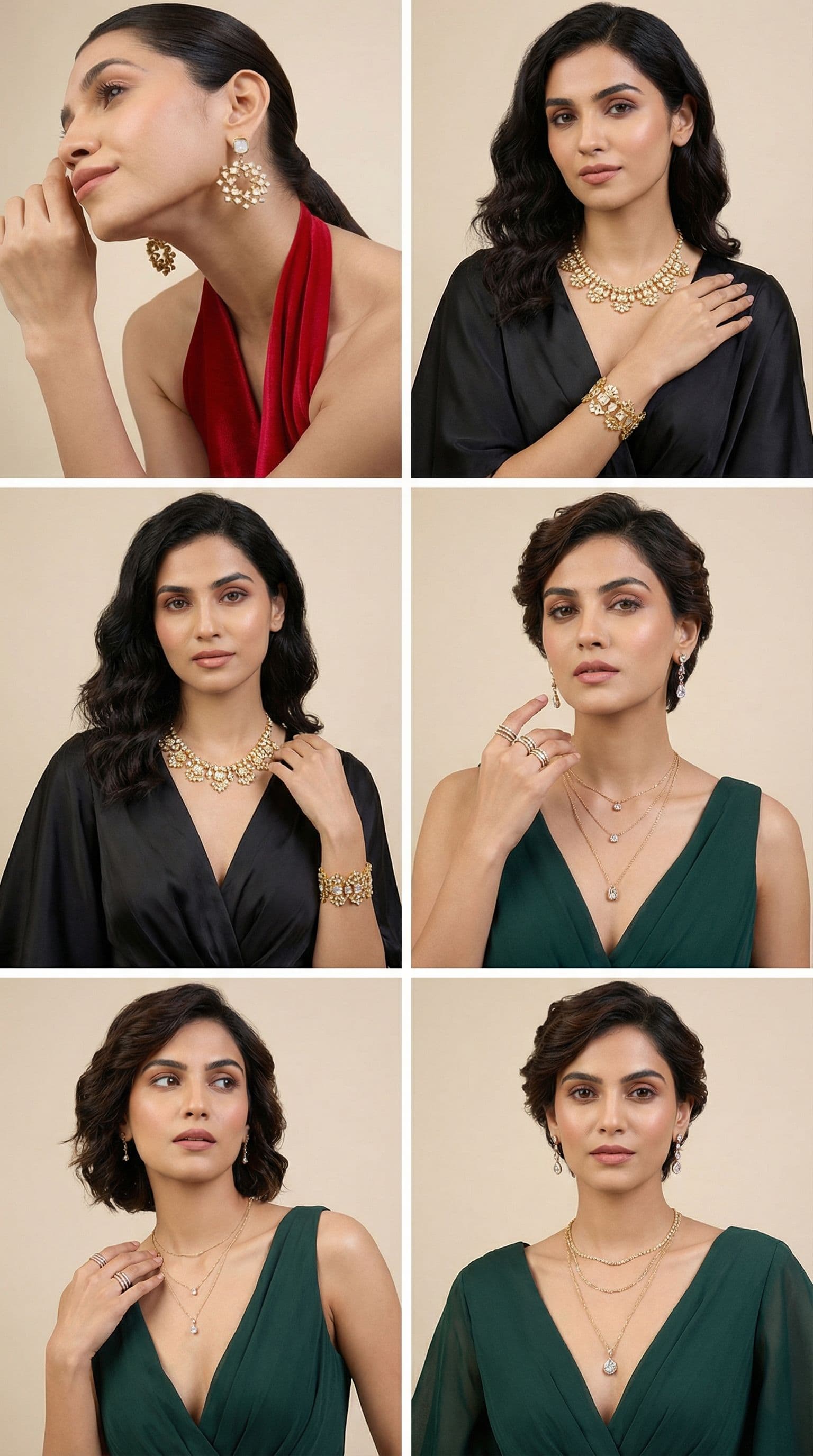 AI generated: jewelery models i need on which i can place jewelery and make a proffesional model pictures of it 
