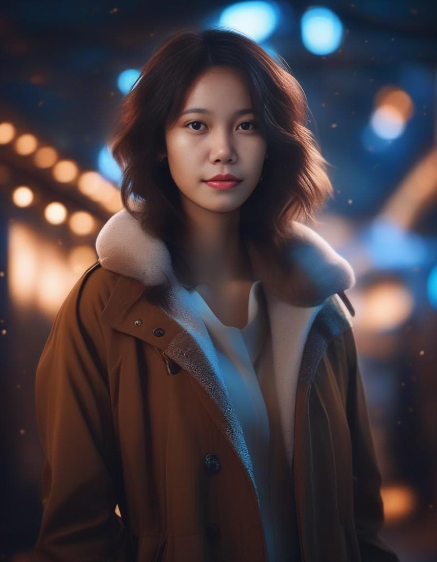 AI generated: Exquisite cg, details, game CG, plush coat, portrait, detailed face, 4K quality, tyndall effect, gor...