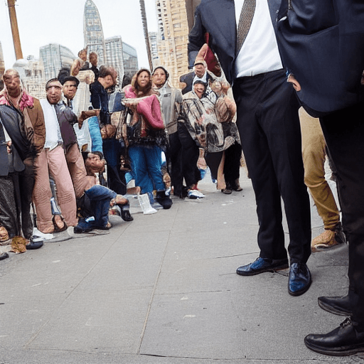 AI generated: A beatiful pictures that represents :Amidst the crowd, a diverse array of people come together, repr...