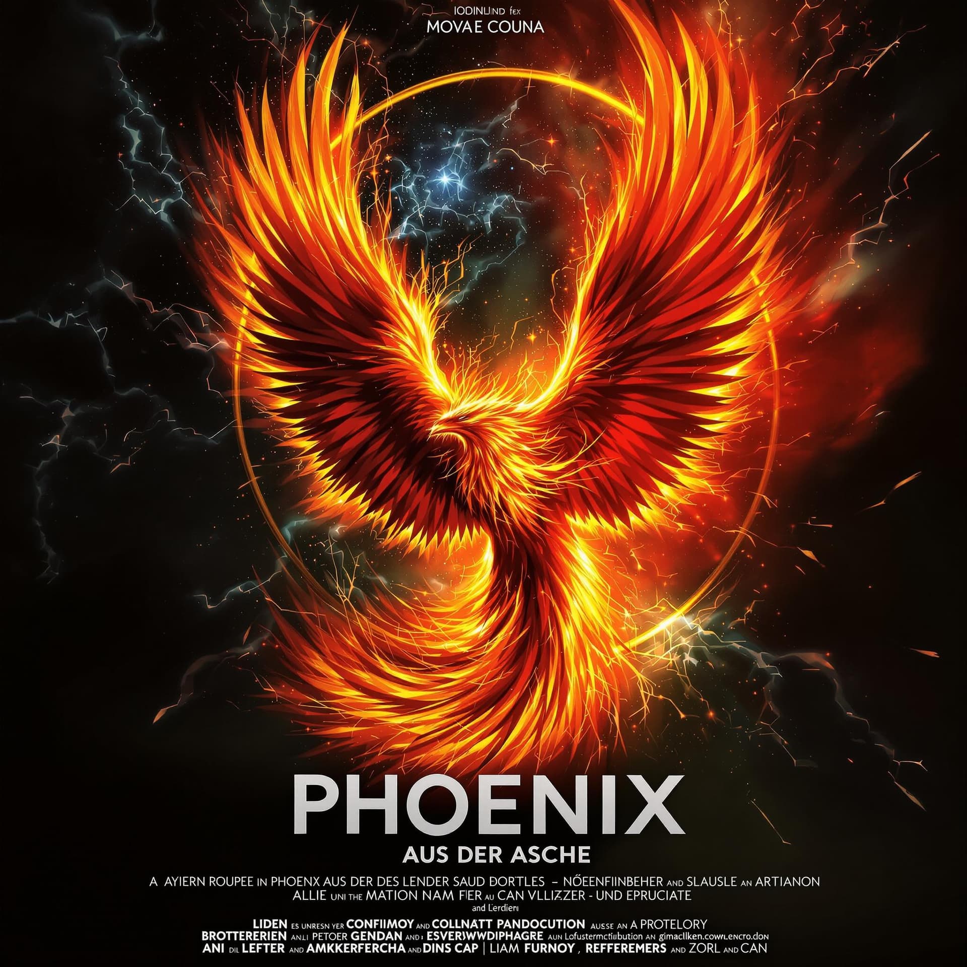 AI generated: PHOENIX AUS DER ASCHE, MOVIE POSTER