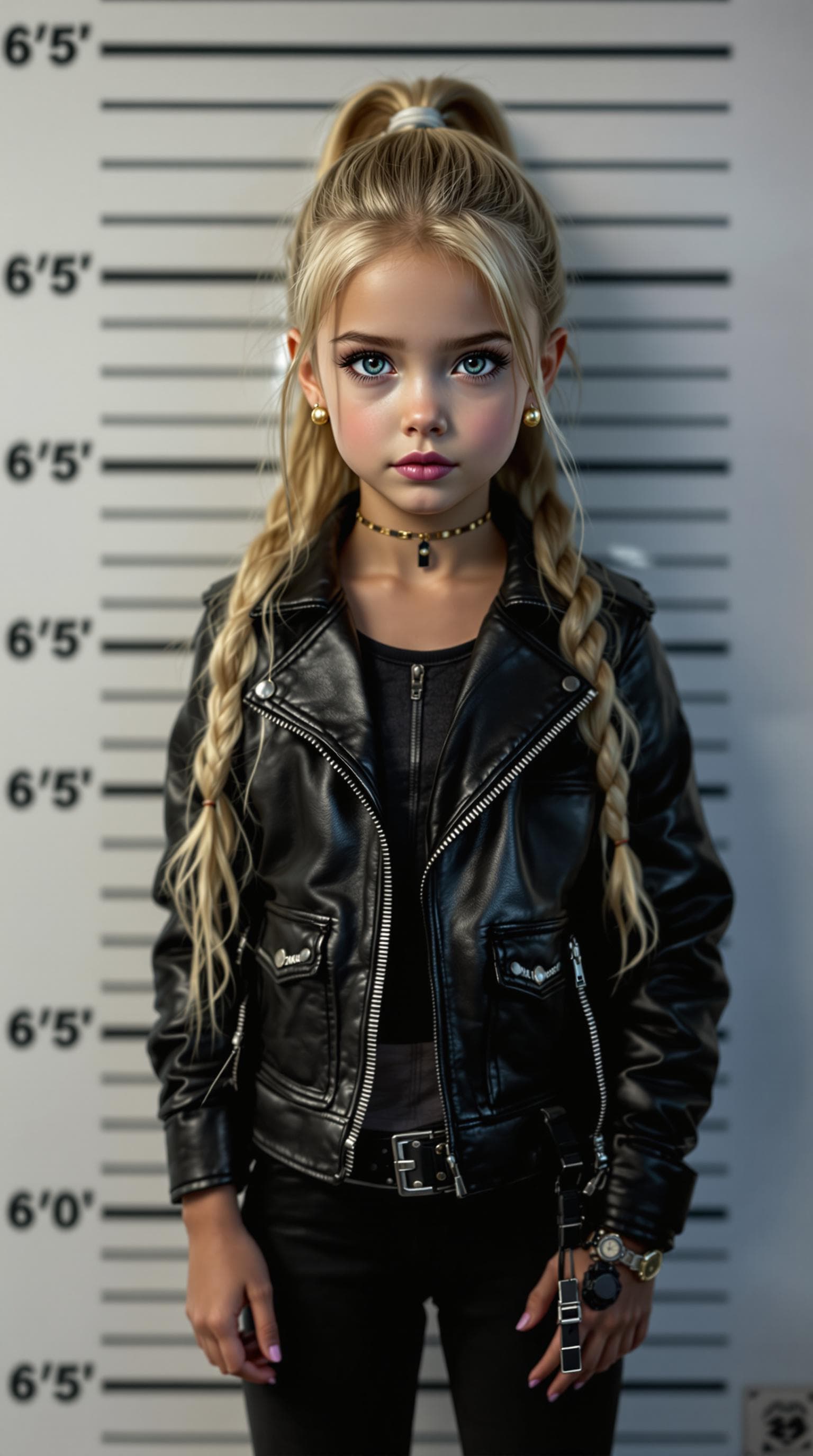 AI generated: a professional photo of a exceptionally beautiful girl in the world (age 7), (seven year old), highl...