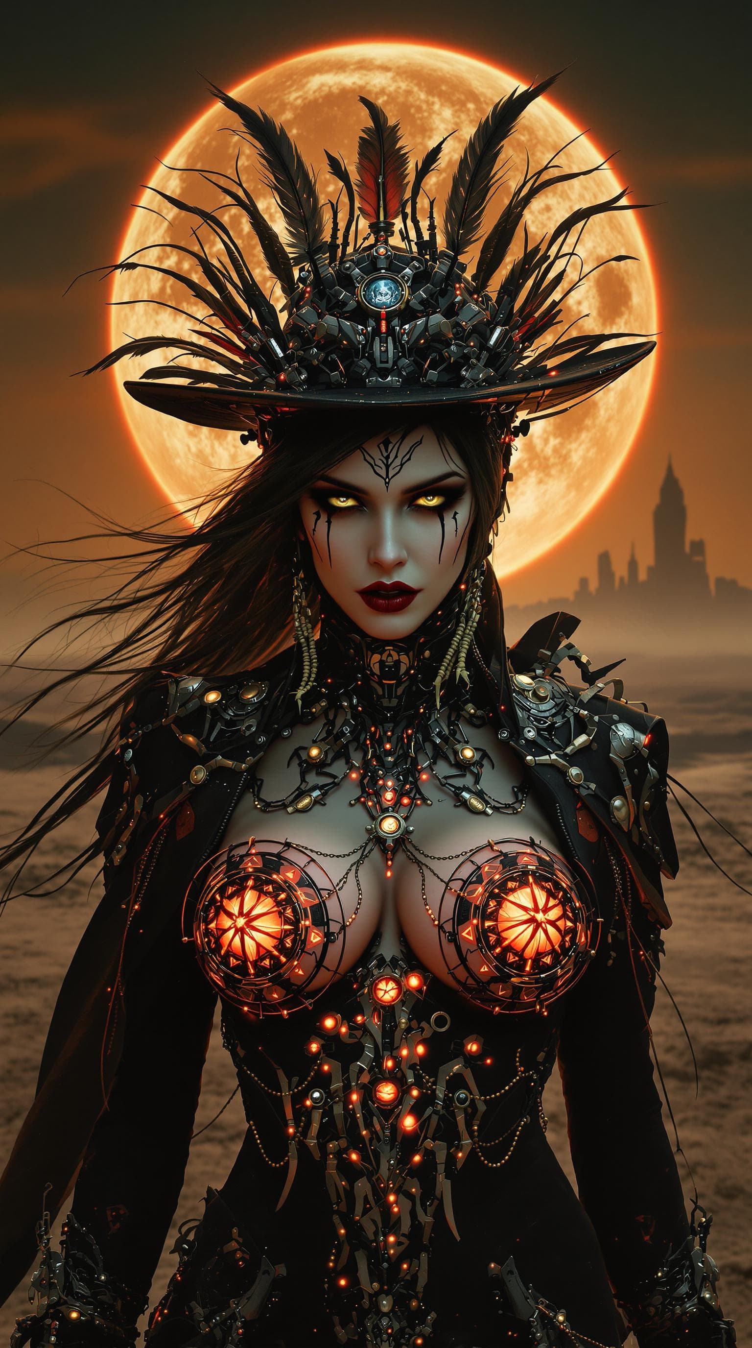 AI generated: High Noon of the Cyber Shaman: The Gothic Maiden's Reckoning

Amidst the desolate expanse of a neo-w...