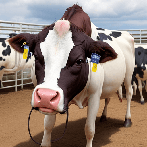 AI generated: Create an image exhibiting the use of a parasite found in cattle as a method of vaccine delivery