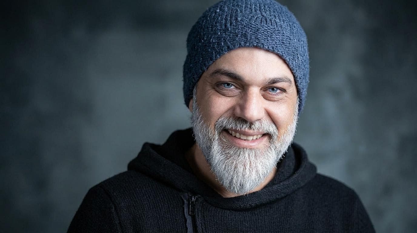 AI generated: {
  "subject_and_concept": {
    "subject": "A striking, middle-aged man with a Viking-inspired aest...