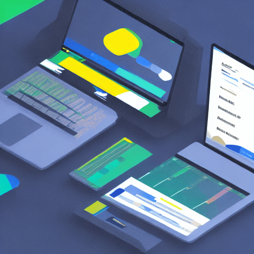 AI generated: A web application design for a invest tracking application using a colour pallete that contains blue...