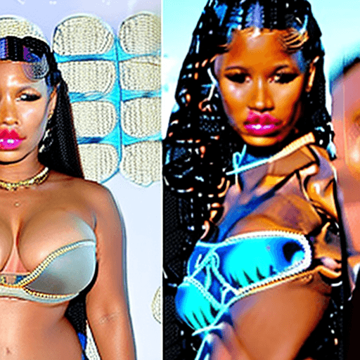 AI generated: nicki minaj, bikini