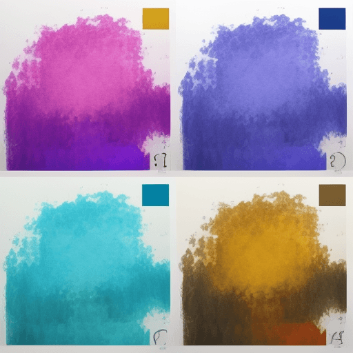 AI generated: create a picture with every part of a different colour 