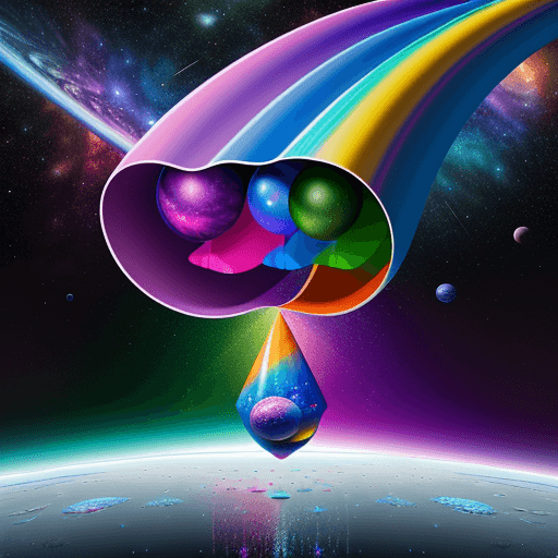 AI generated: Hyper realistic colourful dimension, fantasy, space, 8k