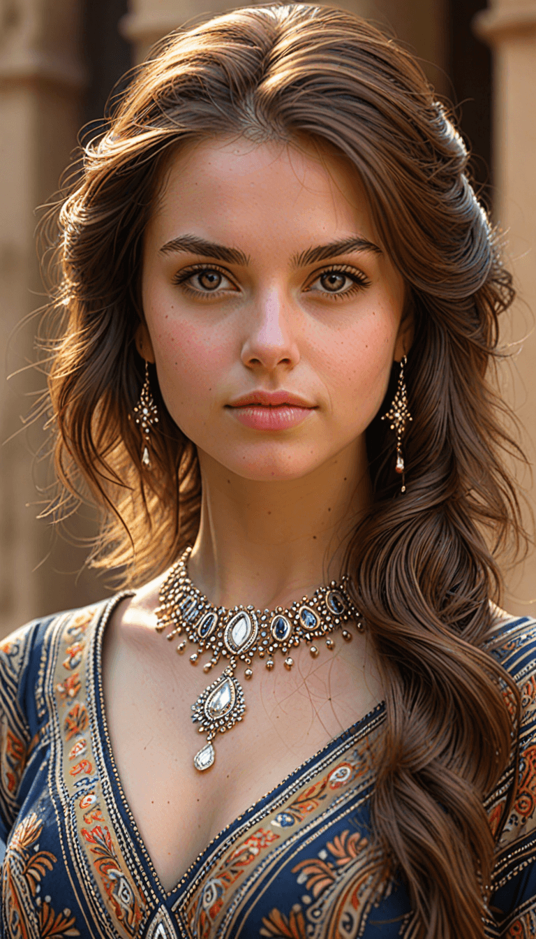 AI generated: A close-up portrait of a young beautiful (Scottish | French | Spanish | Iraqi ) girl, soft natural s...