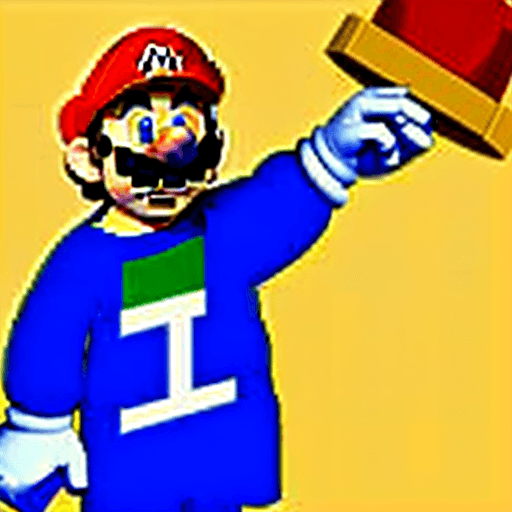 AI generated: un etudiant en informatique, façon cartoon super mario, avec un t-shirt avec "CRIC TSSR" écrit en gr...