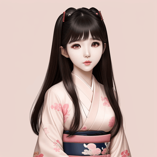 AI generated: pretty Japanese girl resembled to Korean singer, IU.