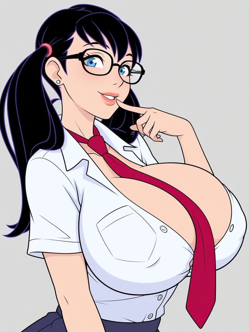 Geek girl Gwen Pony & Illustrious | Meet and Fuck games character