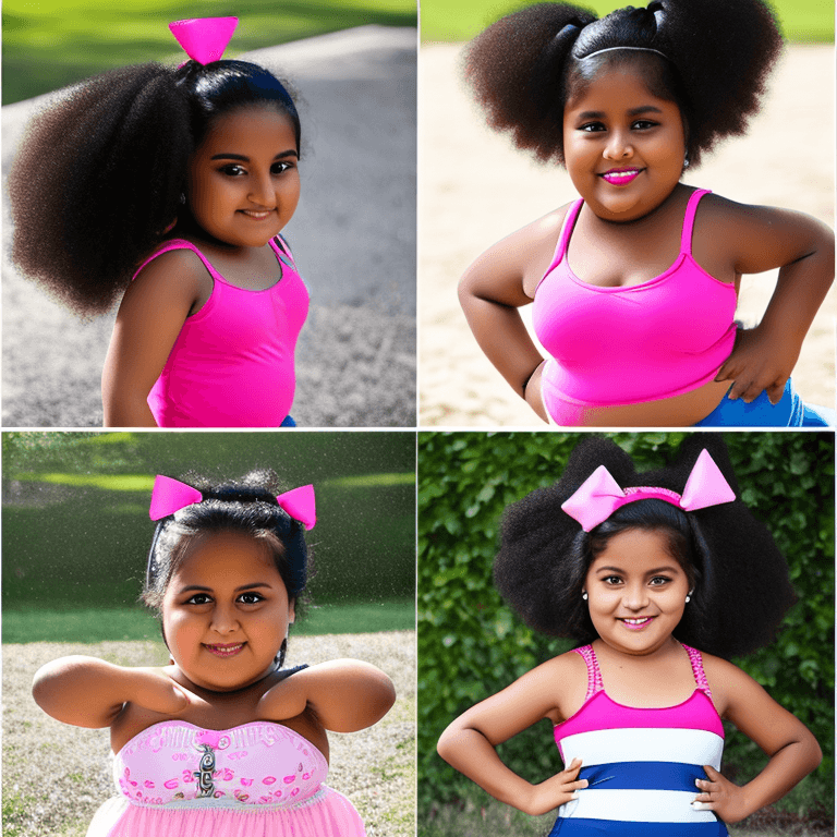 AI generated: ((1 girl, elementary school girl, cute, short, very chubby, very fat, heavyset, morbidly obese littl...