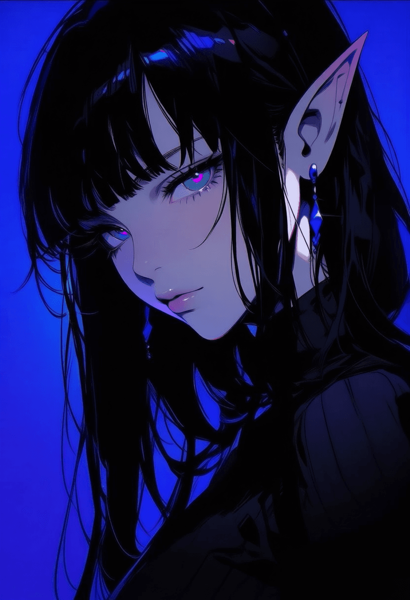 Dark Synth Anime Anima/illustriousXL/ZImageTurbo/Flux/Chroma