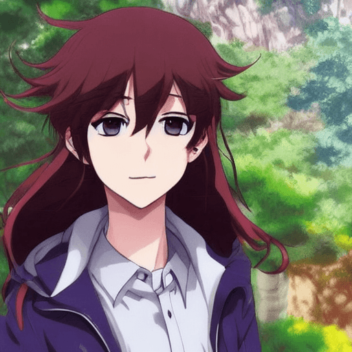 AI generated: outdoors, 20 years old, perfect anime quality, beautiful scenery, perfect face, bangs, best hair,  