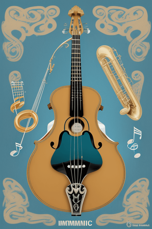 AI generated: Um instrumento musical no céu
