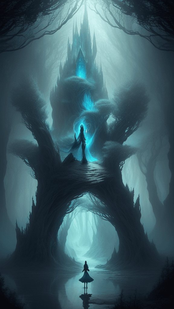 AI generated: Create an image that explores the ethereal realm of fantasy and magic, showcasing mystical worlds fi...