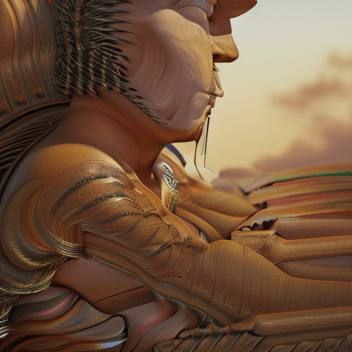 AI generated: A young brown skin god rising like phoenix from a boarded up abandoned old trap house . bioluminisce...