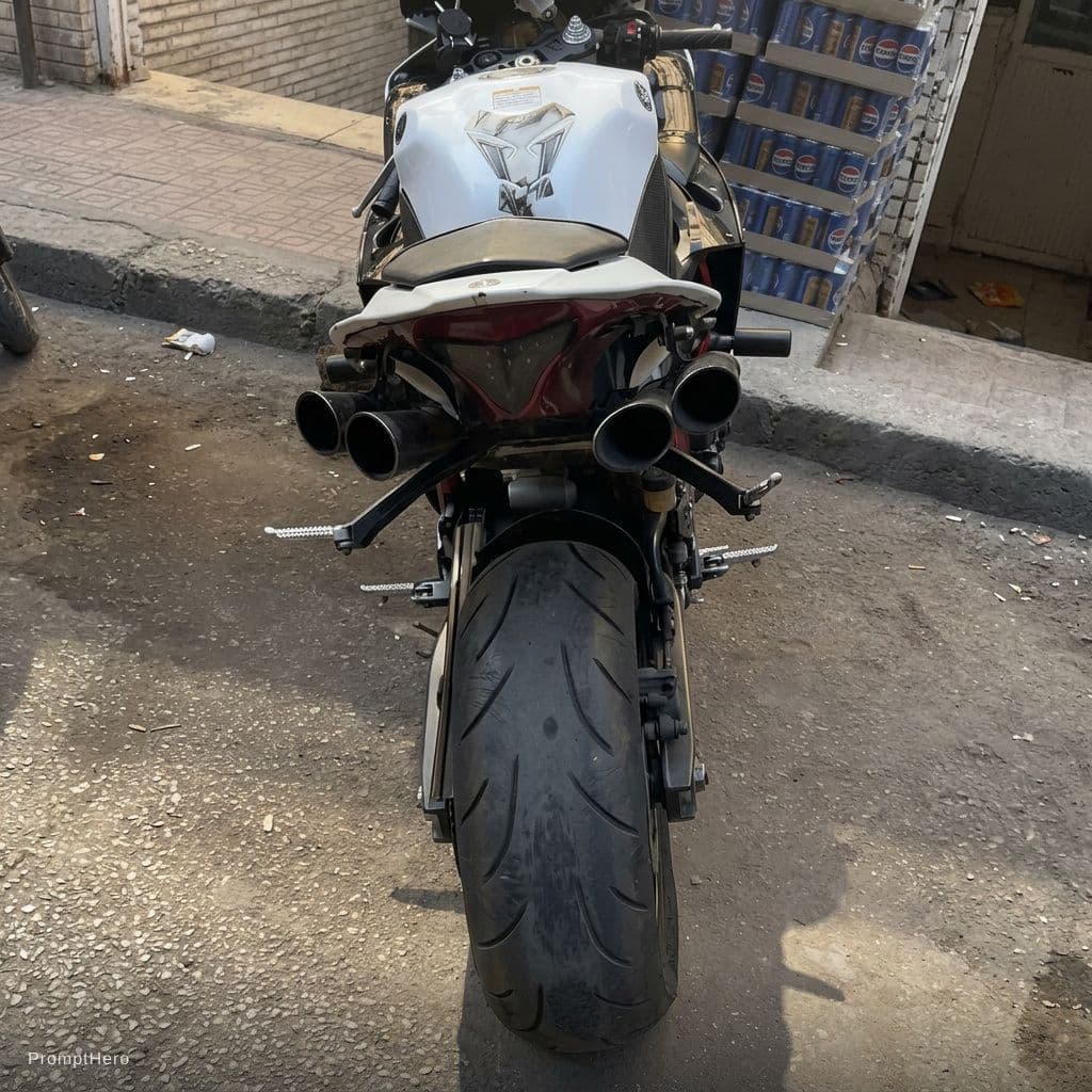 AI generated: Flat tire
