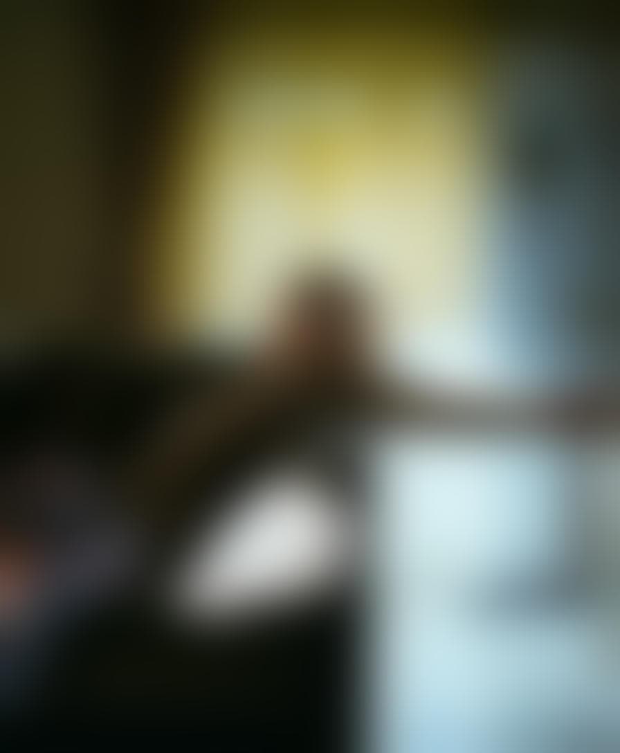 AI generated: Soviet style small flat, old furniture, 30 yo woman wearing tan pantyhose and short dress laying on ...
