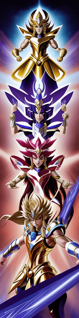 AI generated: Saint Seiya